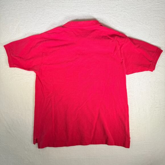 Bay Reef Sea World Adventure Park Red Polo Shirt Short Sleeve Split Side - Picture 6 of 6
